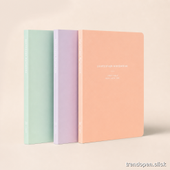 Softcover Pastel Notebook - Set of 3