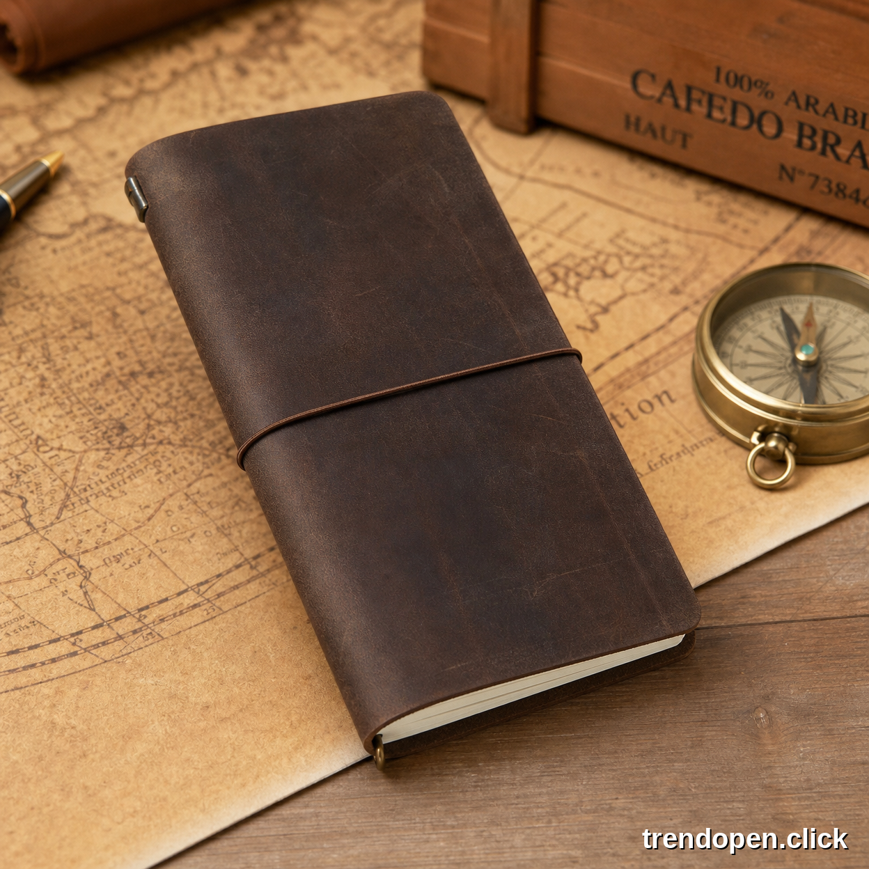 Premium Leather Travelers Notebook - 4.3x6.7
