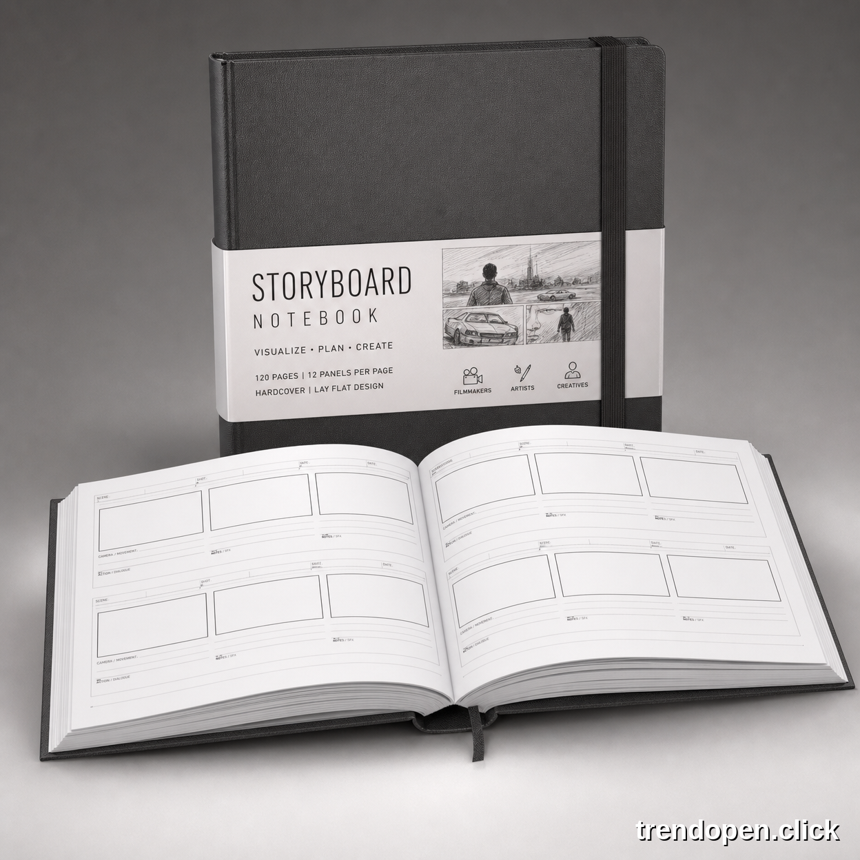 Hardcover Storyboard Notebook - Landscape
