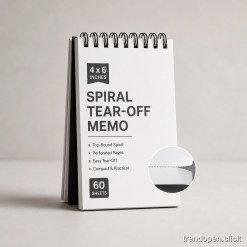 Spiral Tear-Off Memo Pad - 4x6